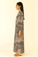 The Maryam Blush Jungle Print Abaya - TAL by The Abaya Lab