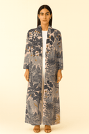 The Maryam Blush Jungle Print Abaya - TAL by The Abaya Lab