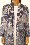 The Maryam Blush Jungle Print Abaya - TAL by The Abaya Lab