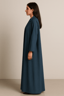 The Maryam Deep Teal Denim Abaya - TAL by The Abaya Lab