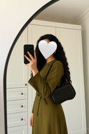 The Maryam Wrap Dress – Dark Beige - The Abaya Lab