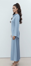 The Maysaa Satin Drape Maxi Dress - TAL by The Abaya Lab