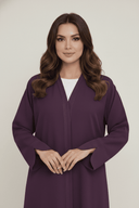 The Mazna Classic Line Open Abaya - TAL by The Abaya Lab