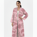 The Meera Blush Pink Crane Abaya - TAL by The Abaya Lab