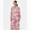 The Meera Blush Pink Crane Abaya - TAL by The Abaya Lab