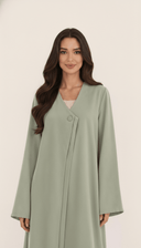 The Meher Minimal Button - Detail Abaya - TAL by The Abaya Lab