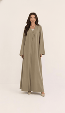 The Meher Minimal Button - Detail Abaya - TAL by The Abaya Lab