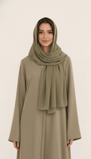 The Meher Minimal Button - Detail Abaya - TAL by The Abaya Lab