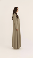 The Meher Minimal Button - Detail Abaya - TAL by The Abaya Lab