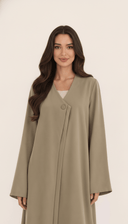 The Meher Minimal Button - Detail Abaya - TAL by The Abaya Lab