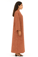 The Mira Burnt Orange Petite Floral Abaya - TAL by The Abaya Lab