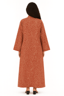 The Mira Burnt Orange Petite Floral Abaya - TAL by The Abaya Lab