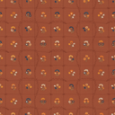 The Mona Rust Orange Floral Abaya - TAL by The Abaya Lab