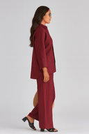 The Moza Burgundy Relaxed Coord Set - TAL by The Abaya Lab