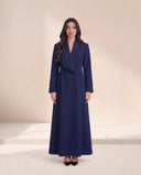 The Mumina Sculpted Lapel Tailored Abaya - TAL by The Abaya Lab