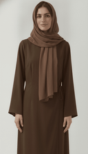 The Muznah Wrap-Front Abaya with Tie Detail - TAL by The Abaya Lab