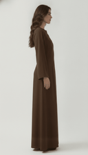 The Muznah Wrap-Front Abaya with Tie Detail - TAL by The Abaya Lab
