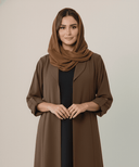 The Nadia Signature Soft - Collar Open Abaya - TAL by The Abaya Lab