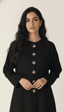 The Nadine Scalloped Detail Star Accents Abaya - TAL by The Abaya Lab