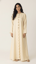The Nadine Scalloped Detail Star Accents Abaya - TAL by The Abaya Lab