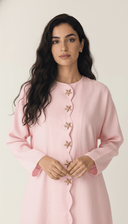 The Nadine Scalloped Detail Star Accents Abaya - TAL by The Abaya Lab