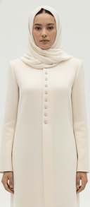 The Najah Classic Button Abaya - TAL by The Abaya Lab