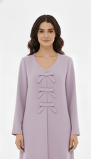 The Najd Triple Bow Front Abaya - TAL by The Abaya Lab