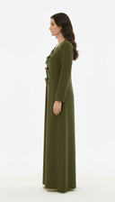 The Najd Triple Bow Front Abaya - TAL by The Abaya Lab