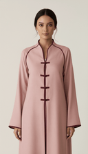 The Najma Contrast Piped Abaya - TAL by The Abaya Lab