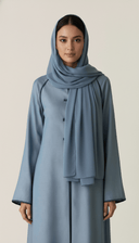 The Najma Contrast Piped Abaya - TAL by The Abaya Lab