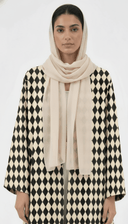 The Nasma Diamond Print Open Abaya - TAL by The Abaya Lab