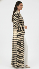 The Nasma Diamond Print Open Abaya - TAL by The Abaya Lab