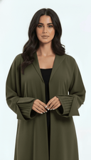 The Nasma Pleated Cuff Abaya - TAL by The Abaya Lab