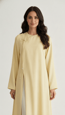 The Nawal Pearl Tie Detail Layered Abaya - TAL by The Abaya Lab