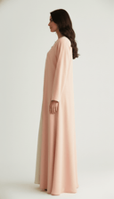 The Nawal Pearl Tie Detail Layered Abaya - TAL by The Abaya Lab