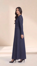 The Naziha Jeans Inspired Tailored Abaya with Button Front - TAL by The Abaya Lab