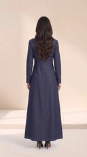 The Naziha Jeans Inspired Tailored Abaya with Button Front - TAL by The Abaya Lab