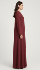 The Nisreen Clean Line Button Abaya - TAL by The Abaya Lab