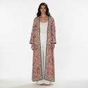 The Noor Blush Floral Print Abaya - TAL by The Abaya Lab