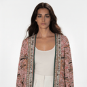The Noor Blush Floral Print Abaya - TAL by The Abaya Lab