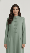 The Noor Linen Mandarin Elegance Abaya - TAL by The Abaya Lab