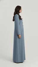 The Noor Linen Mandarin Elegance Abaya - TAL by The Abaya Lab