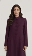 The Noor Linen Mandarin Elegance Abaya - TAL by The Abaya Lab