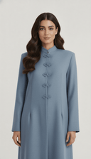 The Noor Linen Mandarin Elegance Abaya - TAL by The Abaya Lab