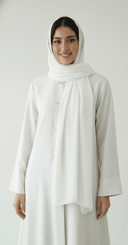 The Noor Mandarin Pinstripe Abaya - TAL by The Abaya Lab