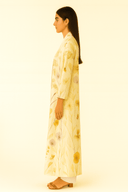 The Noor Soft Floral Chiffon - Lined Abaya - TAL by The Abaya Lab