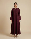 The Noura Floral Embroidered Abaya - TAL by The Abaya Lab