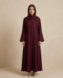 The Noura Floral Embroidered Abaya - TAL by The Abaya Lab