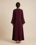 The Noura Floral Embroidered Abaya - TAL by The Abaya Lab