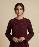 The Noura Floral Embroidered Abaya - TAL by The Abaya Lab
